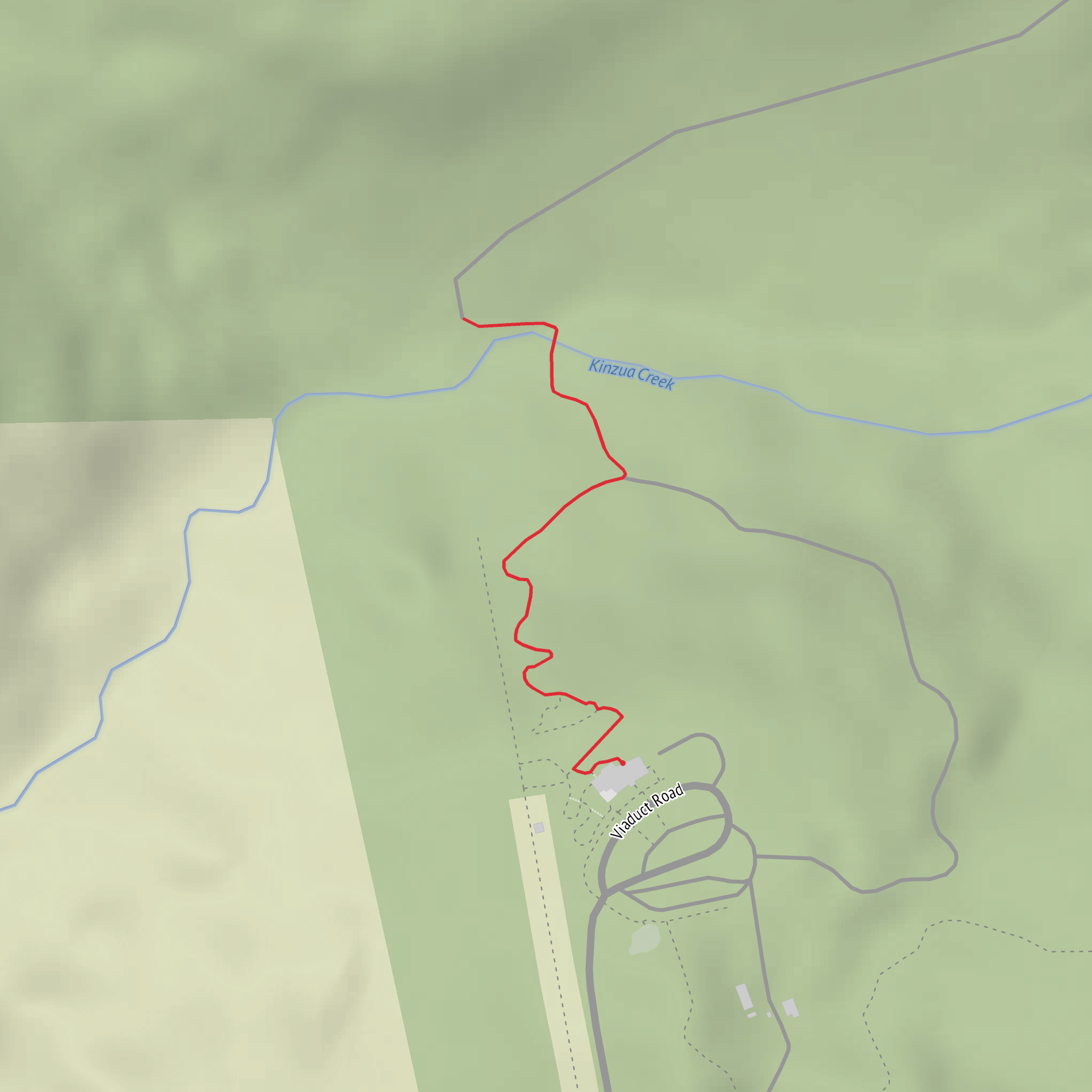Kinzua Creek Trail mobile static map