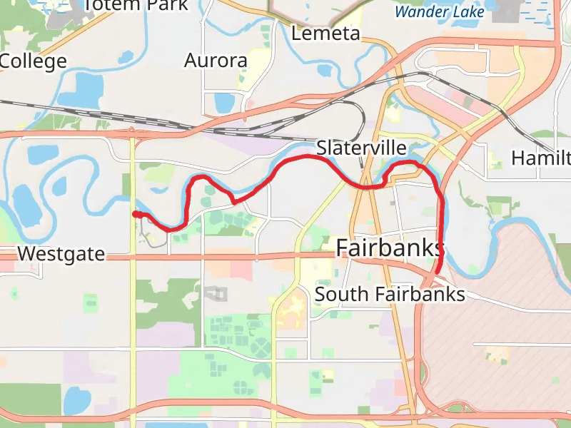 Walk along Chena River
