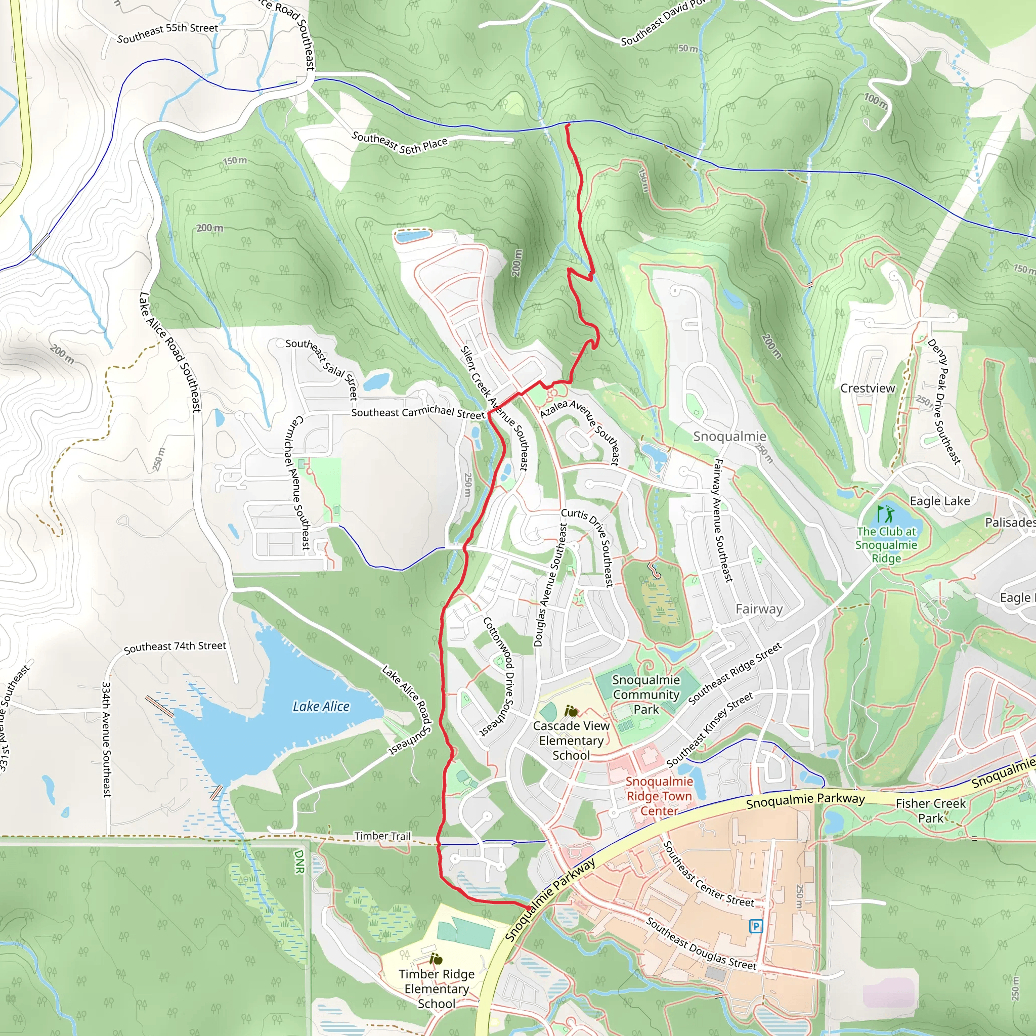 Curtis Park and Stellar Park mobile static map