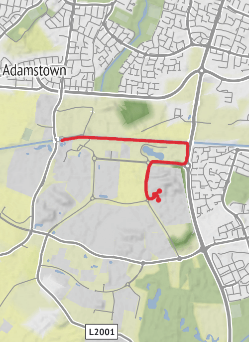 Hike from Dublin mobile static map