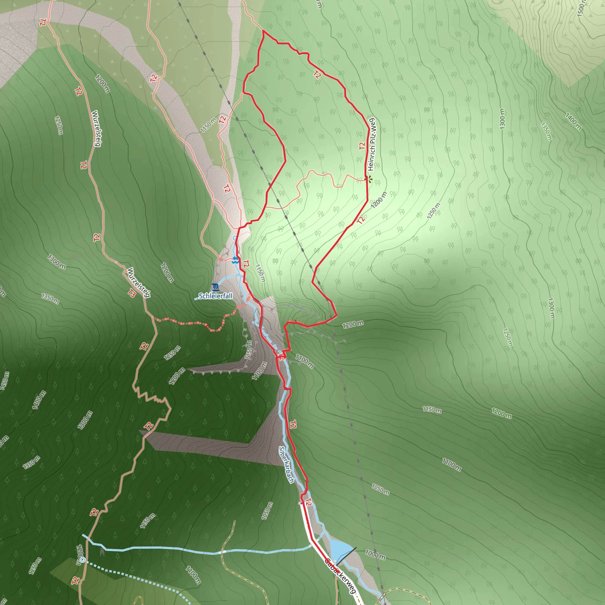 Via Ferrata Hias mobile static map