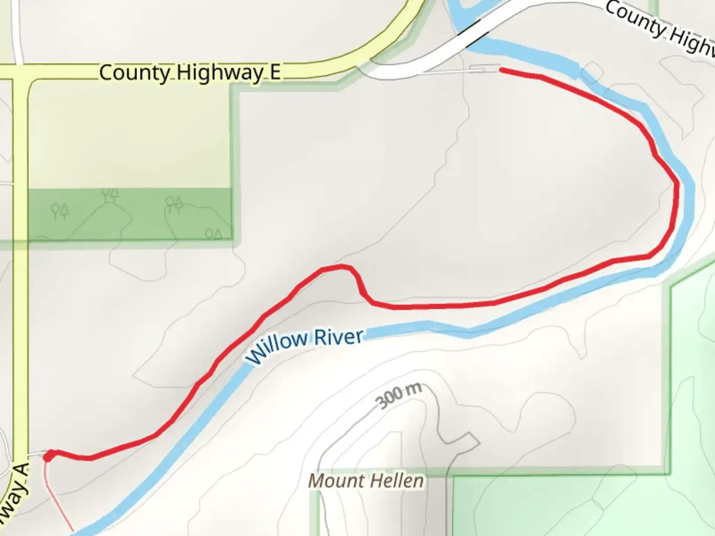 An image depicting the trail Mound Trail and its surrounding area.