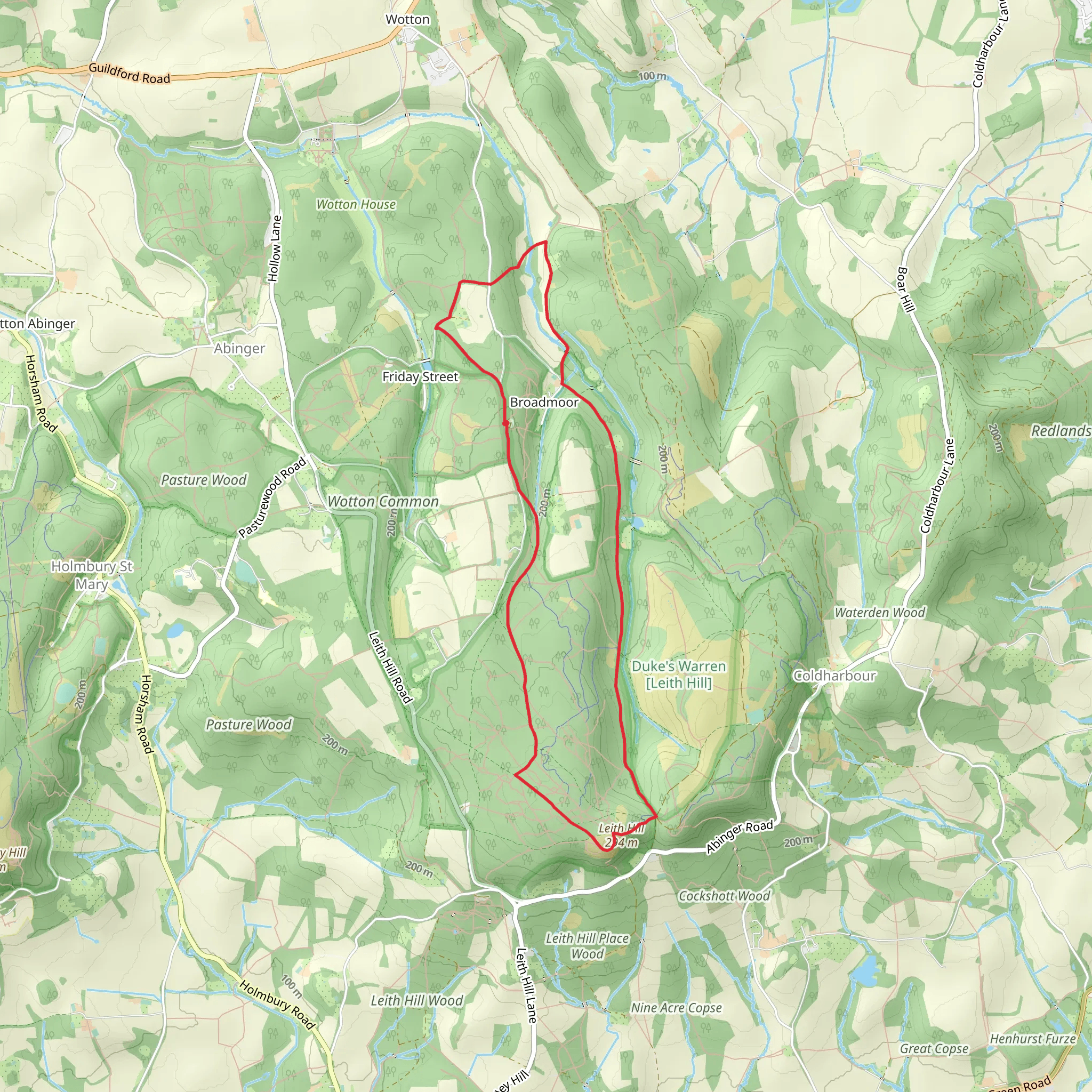 Wotton Common River Tillingbourne Loop | Surrey | England
