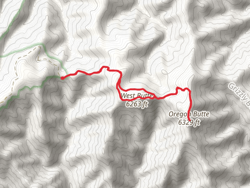 West Butte and Mount Misery Trail