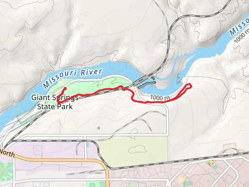 Giant Springs State Park - Rivers Edge Trail