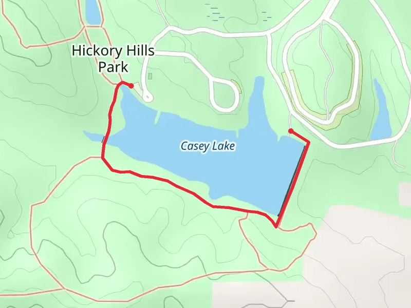 Casey Lake Walk along