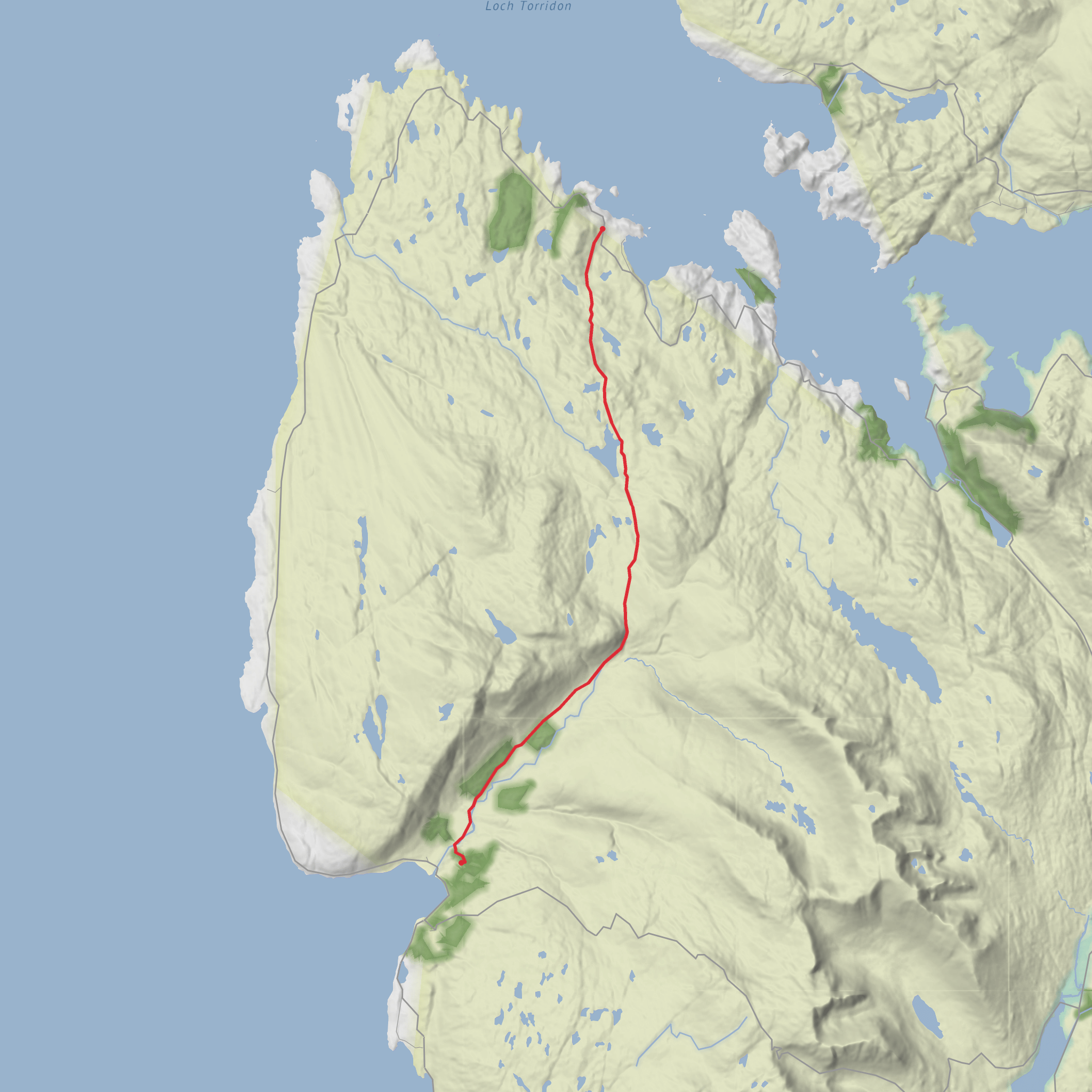 Kenmore to Applecross (Walled Garden restaurant) mobile static map