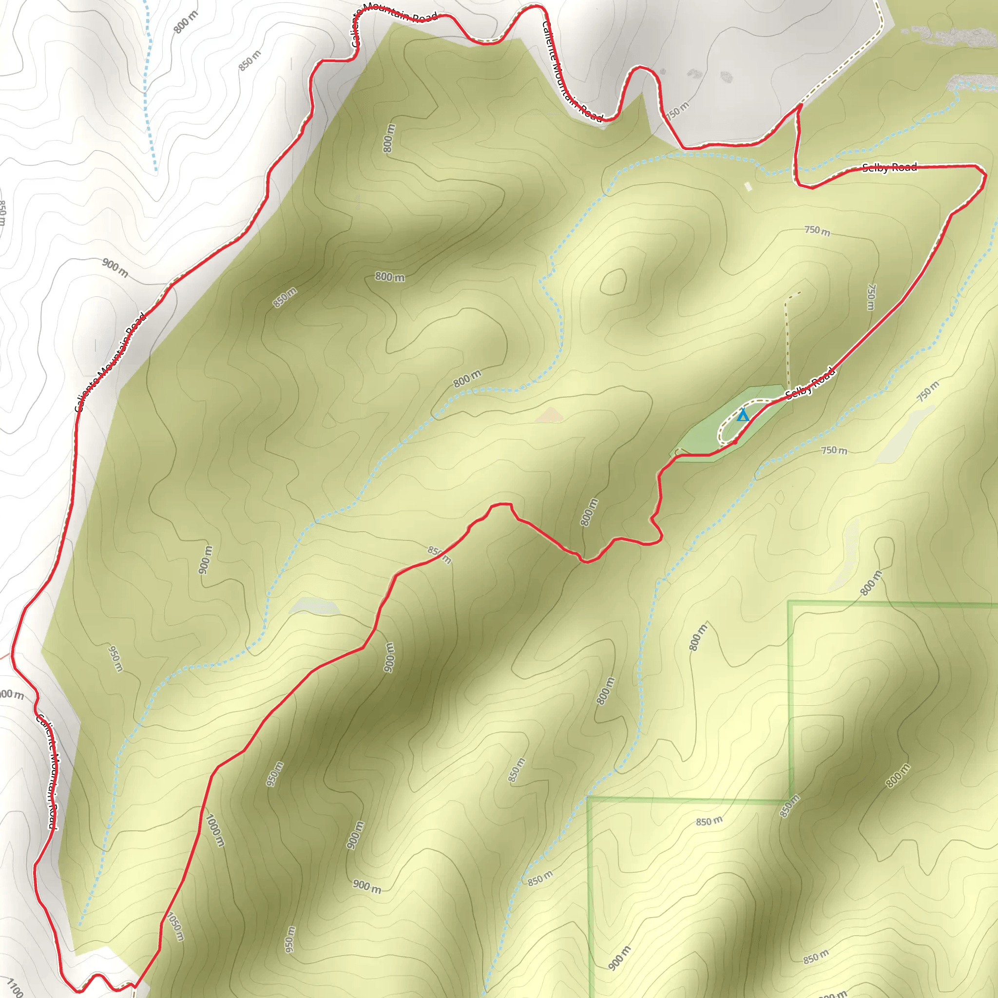 Selby Campground Loop mobile static map