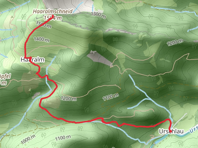 Haaralmschneid Peak Walk via Rundweg Grundberg
