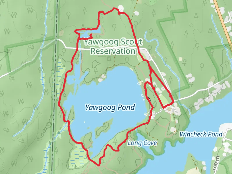 Hidden Lake and Yawgoog Pond Loop