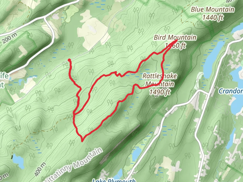 Buttermilk Falls, Appalachian and Rattlesnake Mountain Loop Trail