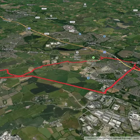 Lucan to Hazelhatch bridge & Grand Canal greenway to Adamstown