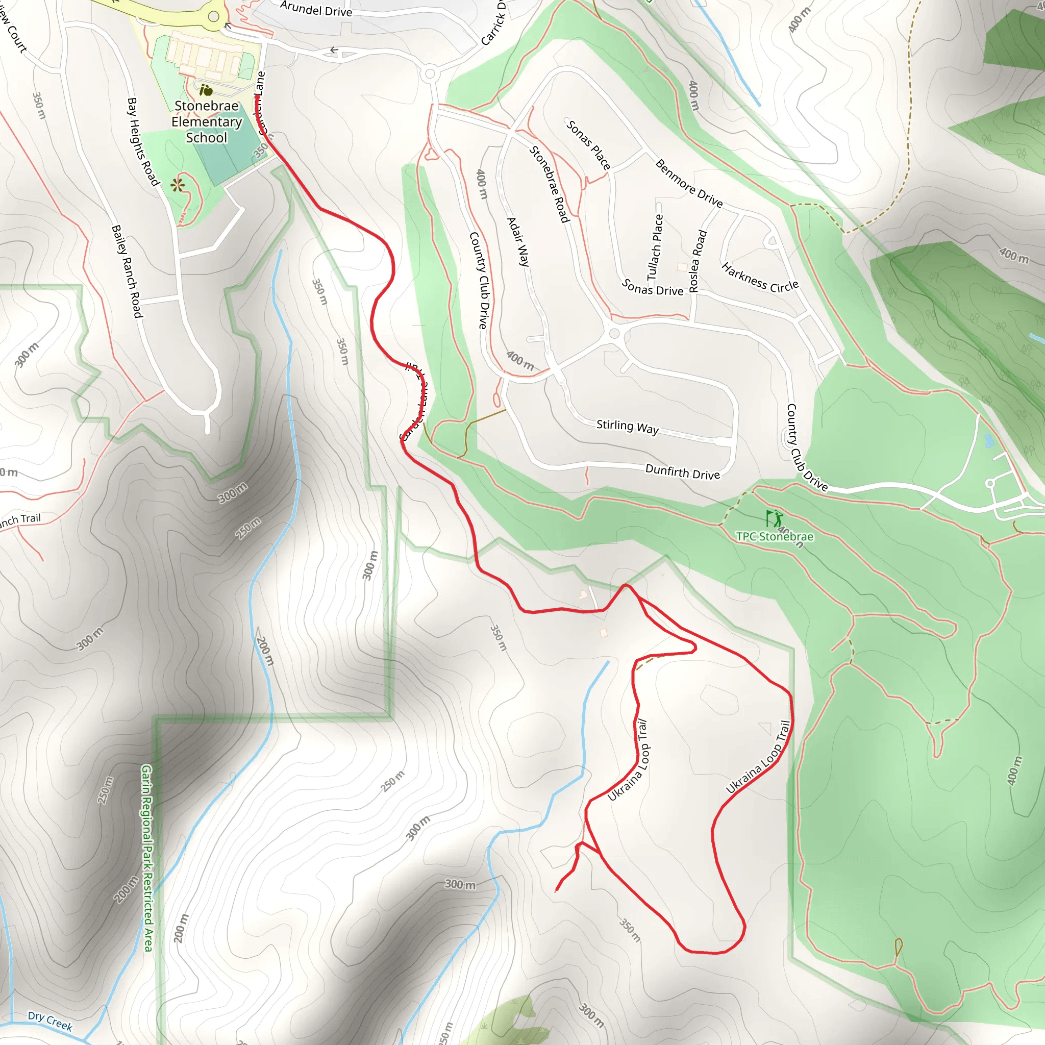 Ukraina Loop Trail mobile static map