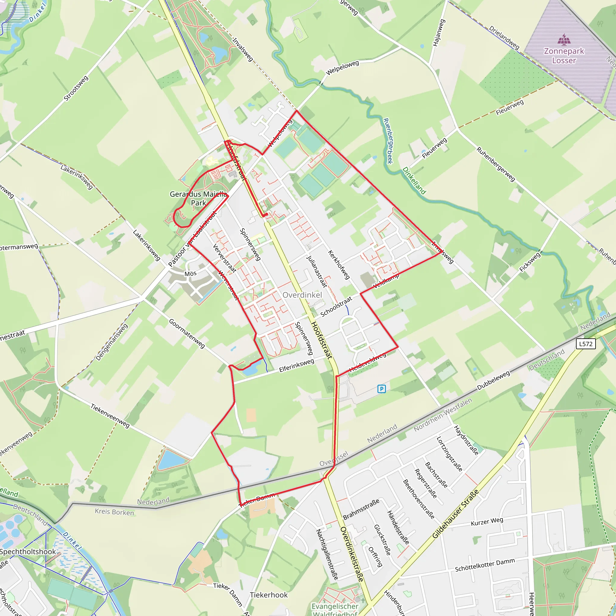 De Geurmei and Invals Weg mobile static map