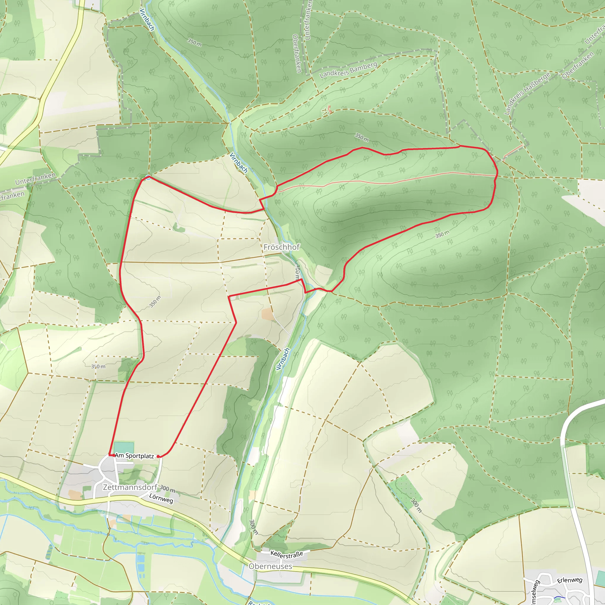 Fröschhof Loop mobile static map