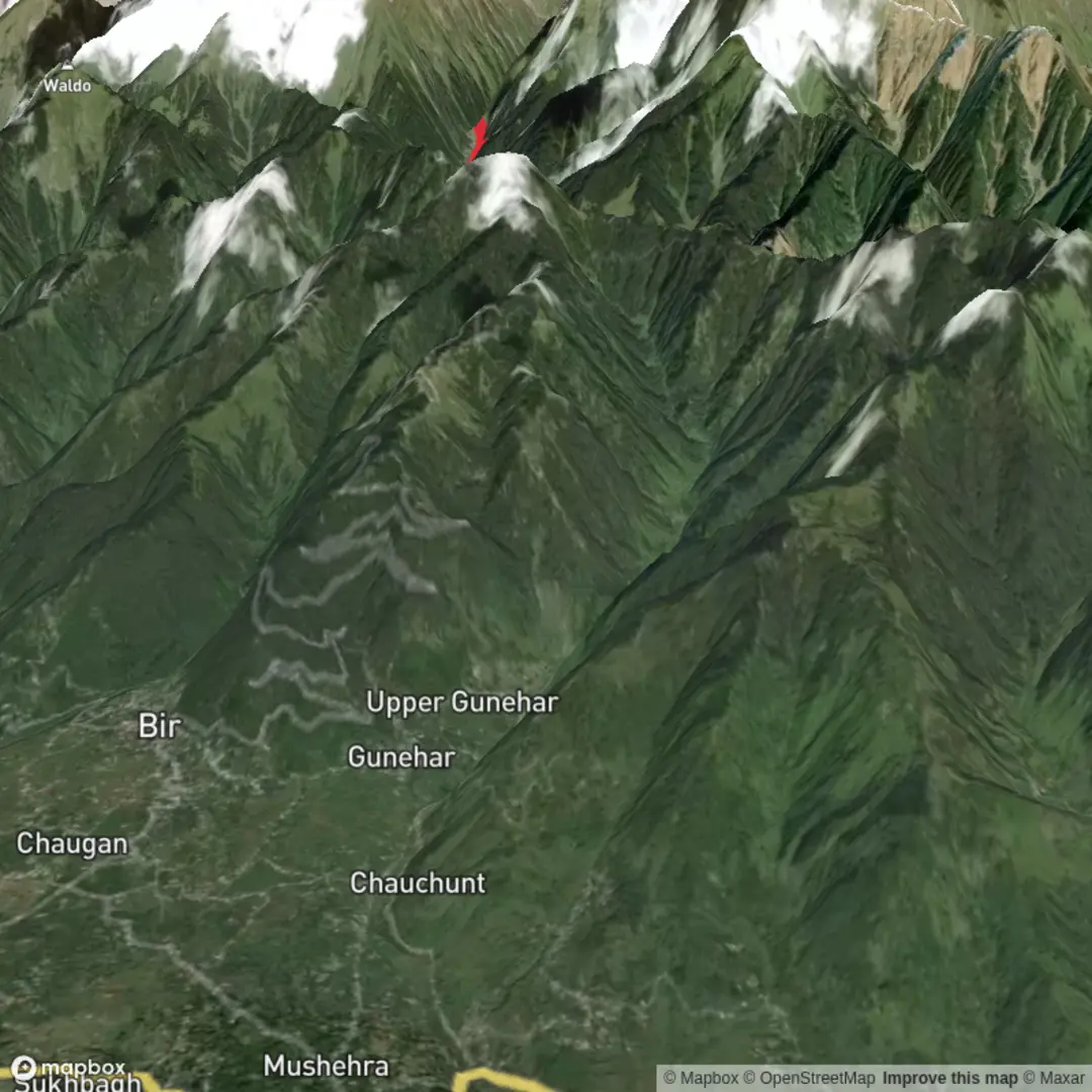 An image depicting the trail Rajgundha - Panhartoo and its surrounding area.