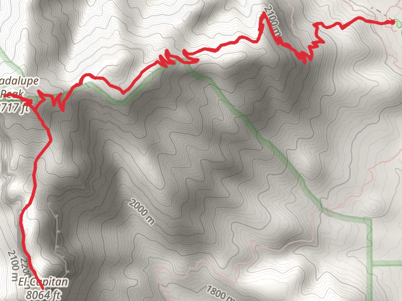 El Capitan and Guadalupe Peak Trail