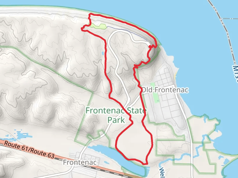Pleasant Valley Lakelet - Frontenac State Park Loop