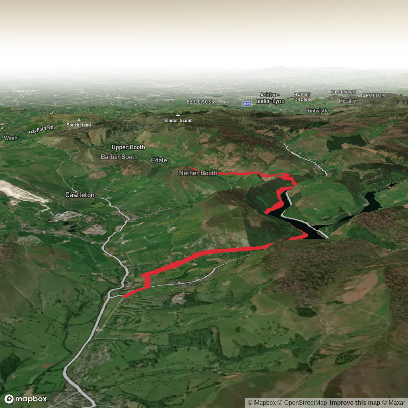 Bamford station to Mill Cottages via ladybower and hope cross