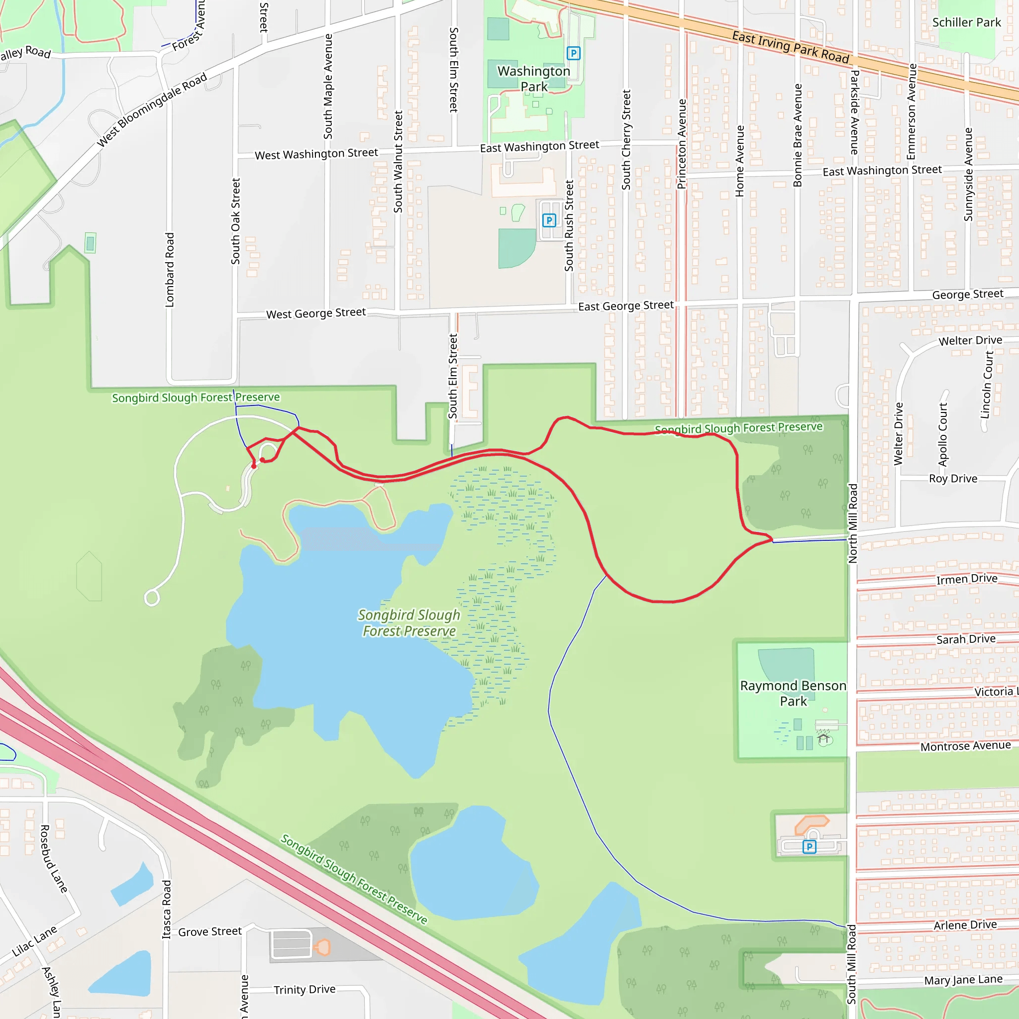West Potter St Loop mobile static map