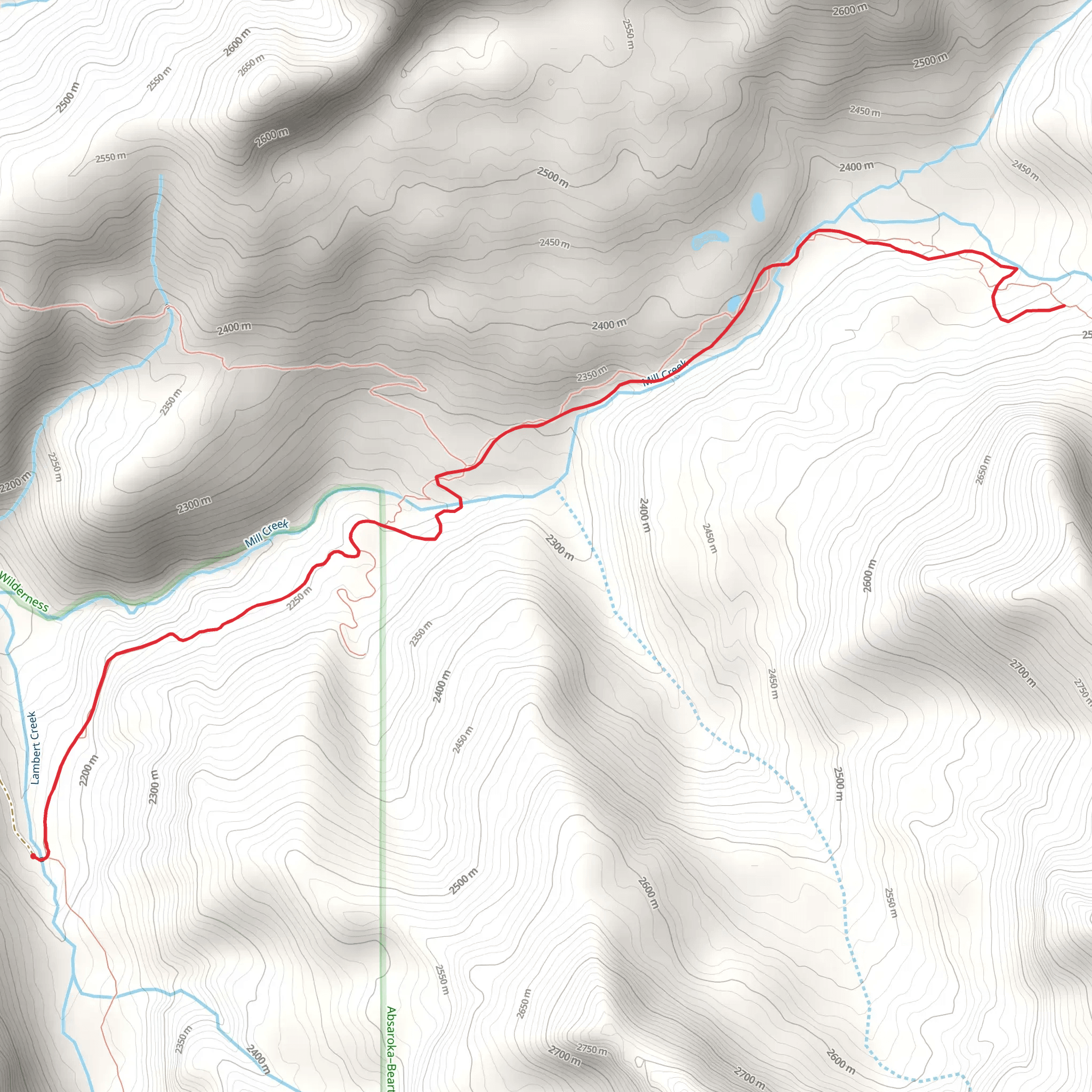 Crow Mountain Trail mobile static map