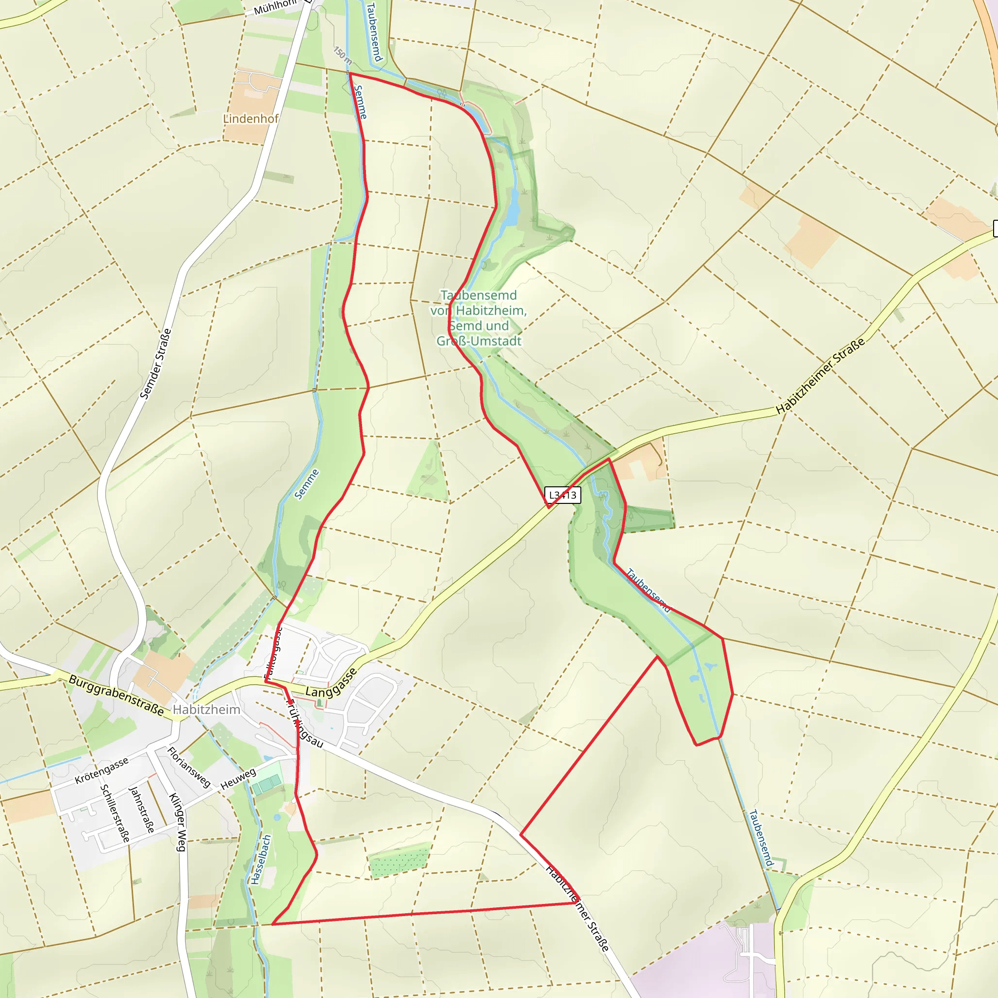 Rundwanderweg Habitzheim 2 mobile static map