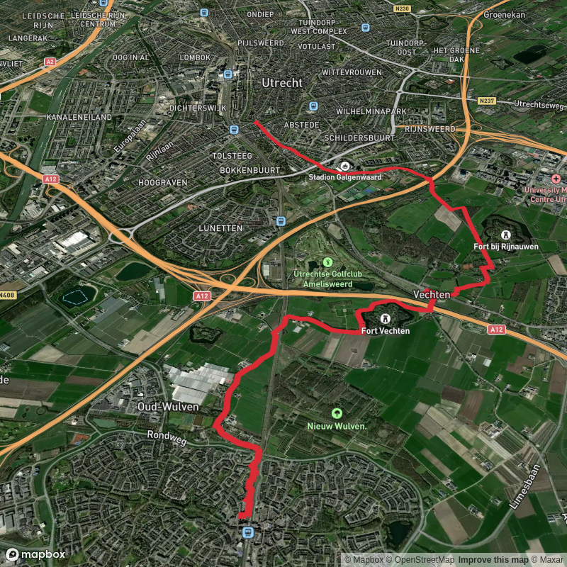 Houten to Sint Maarten via Kromme Rijnpad