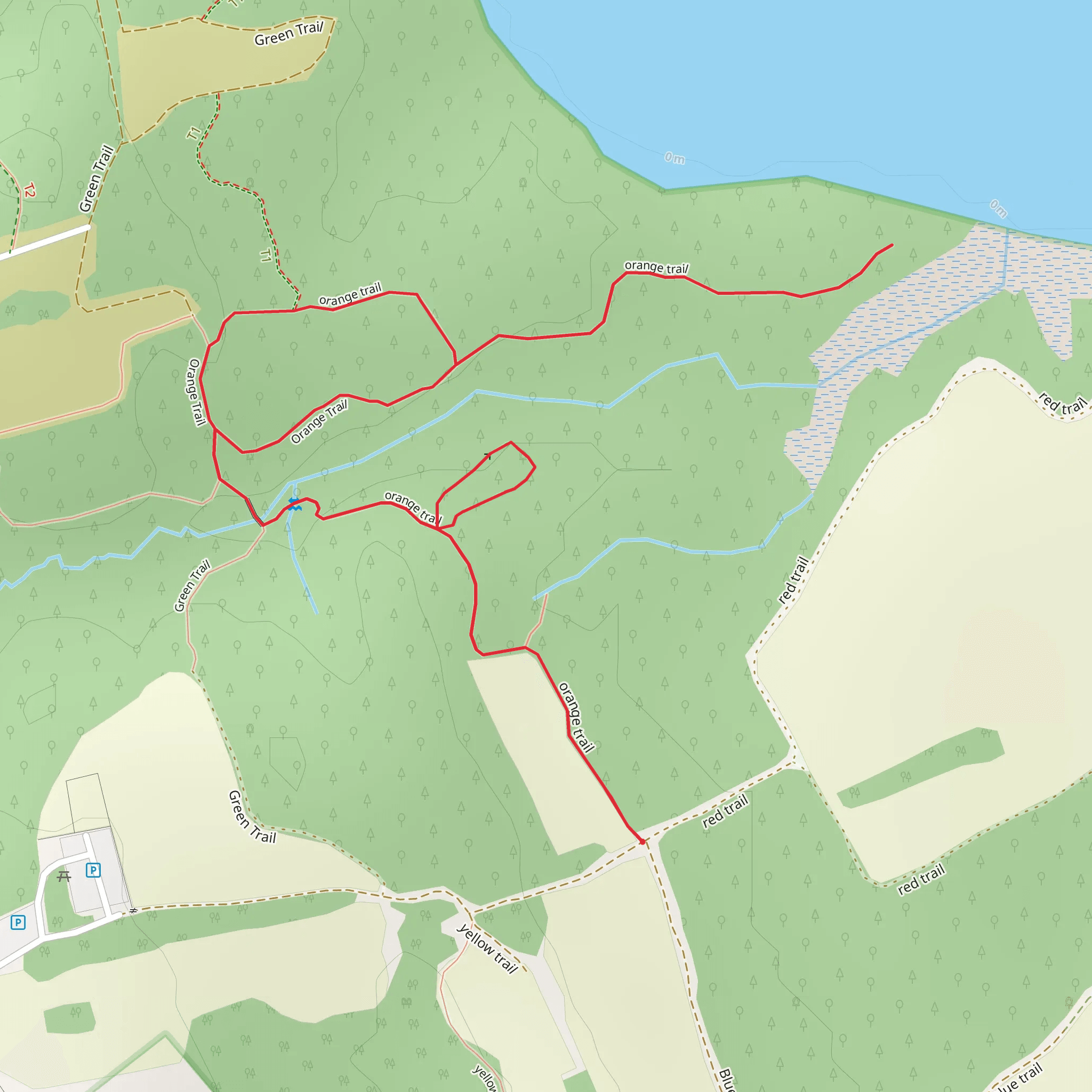 Orange Trail mobile static map
