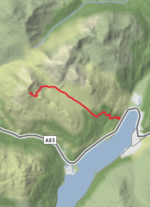 Argyll and Bute Hiking mobile static map