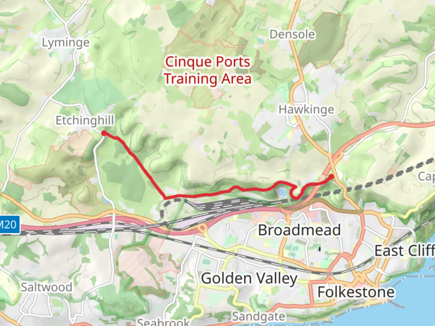 An image depicting the trail Blackberry Walk and its surrounding area.