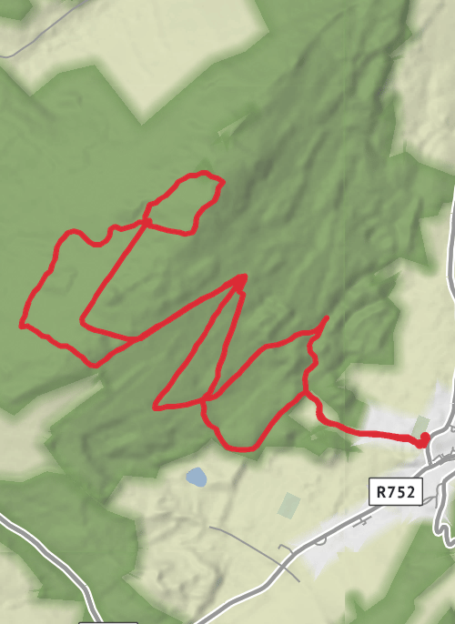 Hike from Ballymanus Upper mobile static map