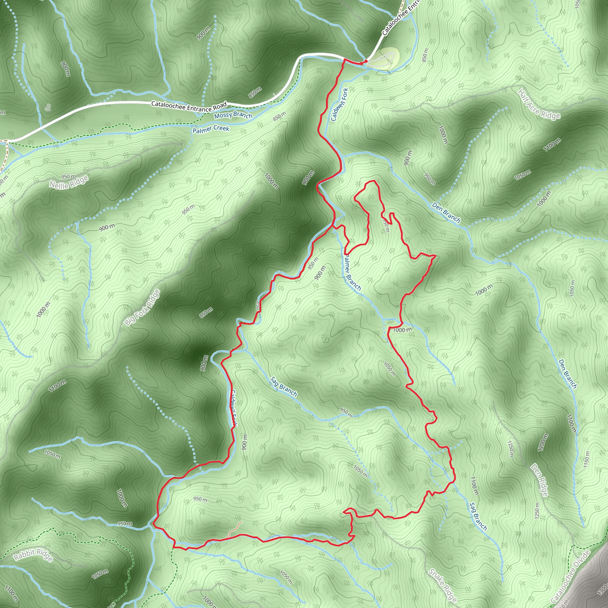 Boogerman Trail mobile static map