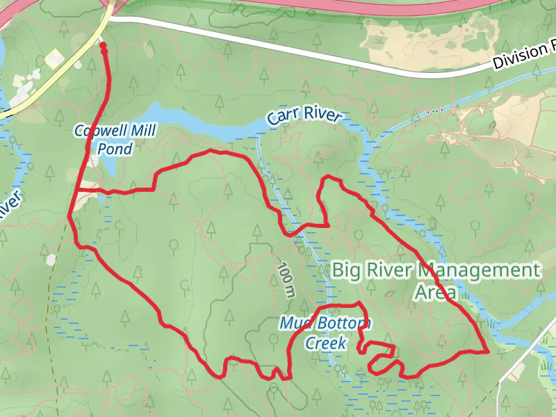 Burnt Sawmill Road, Steeple Chase and Sizzler Loop