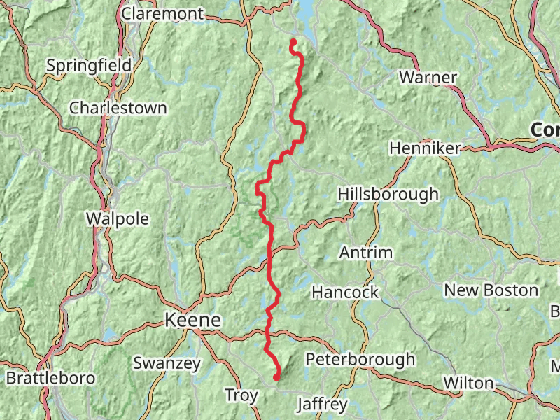 Monadnock - Sunapee Greenway Trail Point to Point