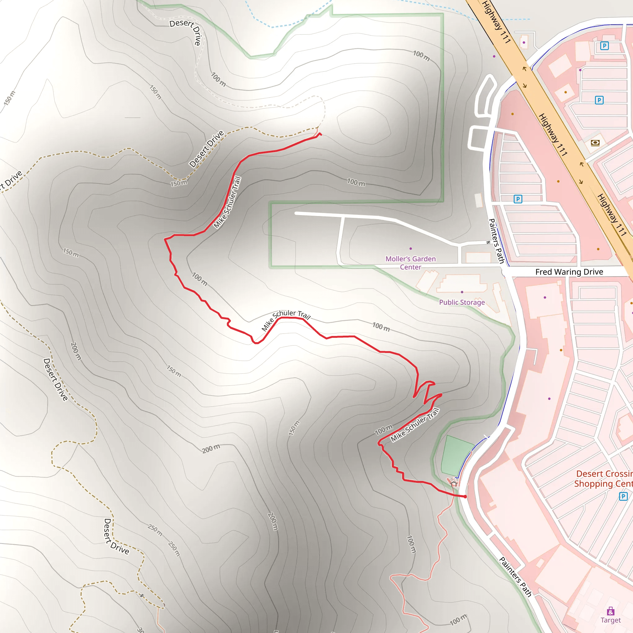 Mike Schuler Trail mobile static map