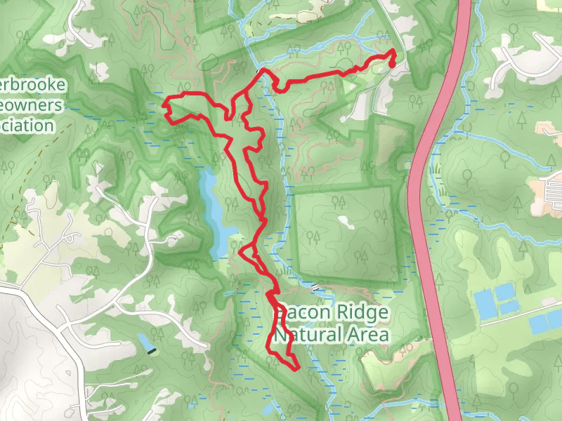 Bacon Ridge, Brick Trail and Straw Loop Trail