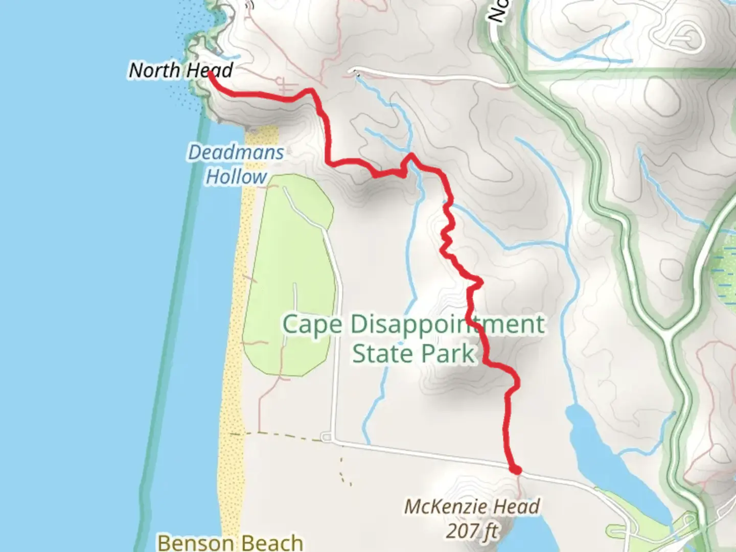 An image depicting the trail North Head Trail and its surrounding area.