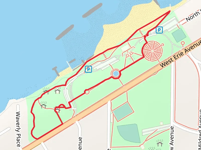 Historic Lakeview Park rose Garden Walk