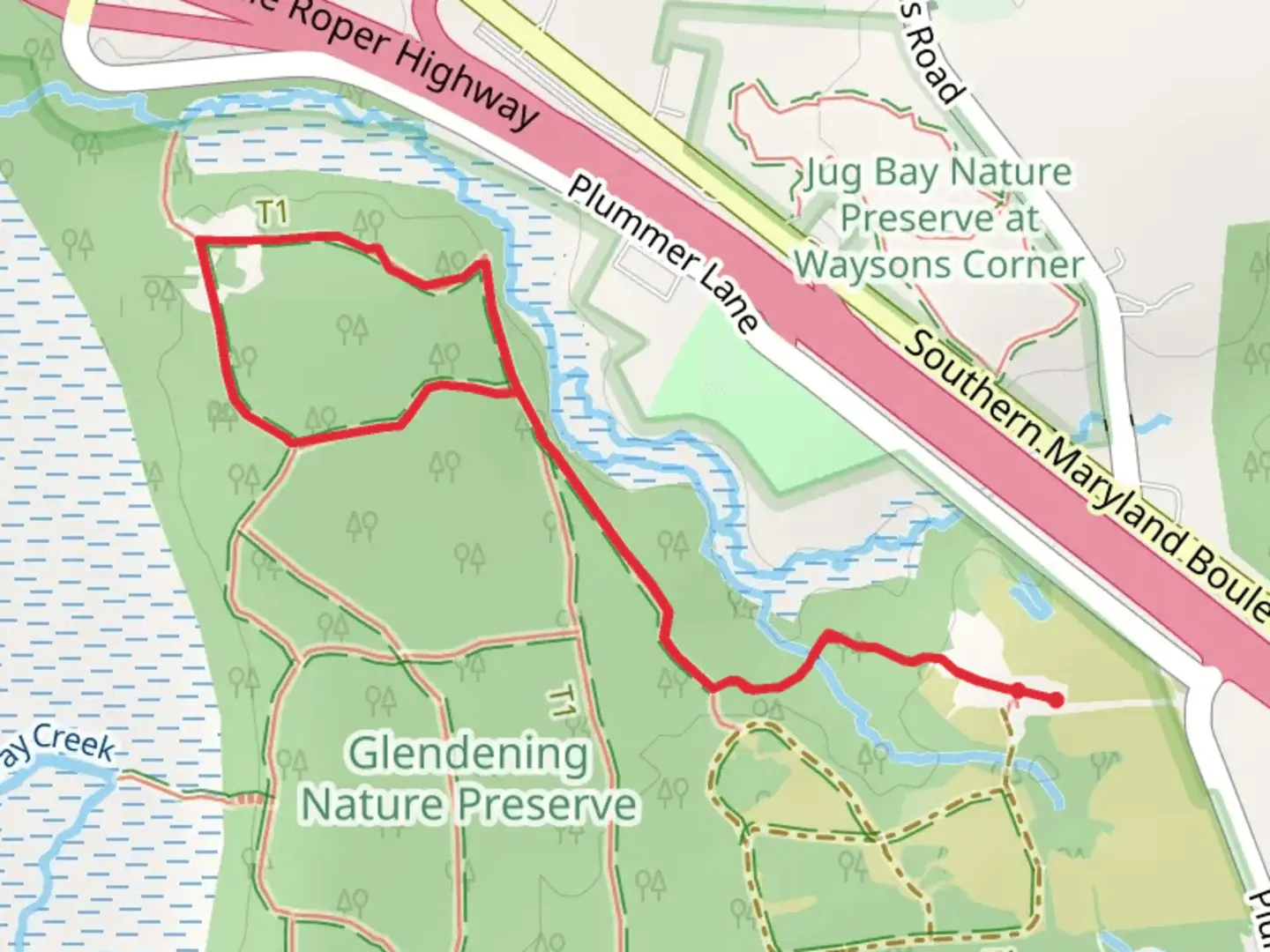 An image depicting the trail Beaver-Rock and Cedar Loop Trail and its surrounding area.