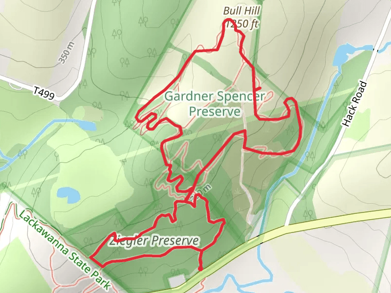 Ziegler Preserve Trail Bull Hill Loop Trail