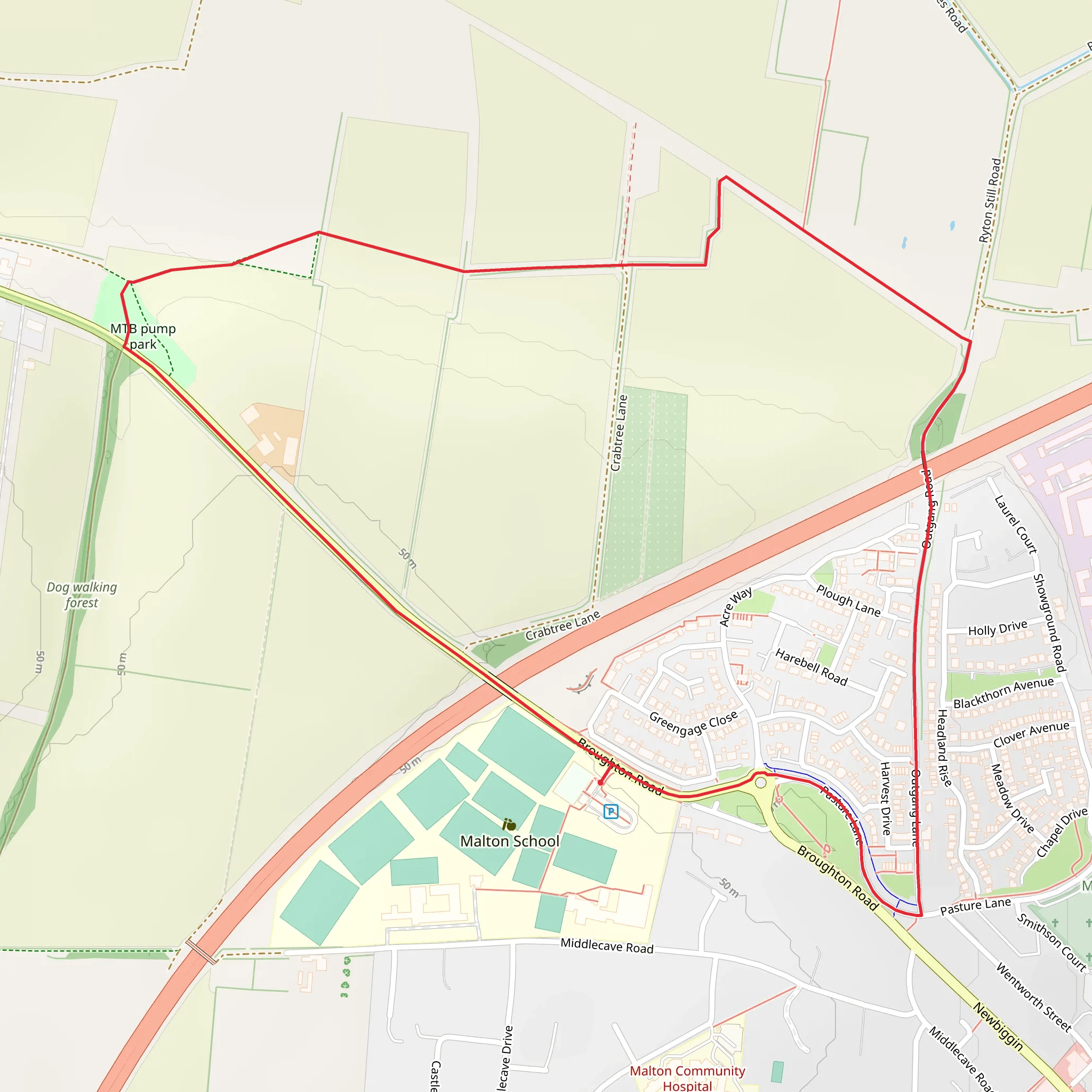 Broughton Loop Walk mobile static map