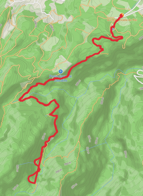 Santana Hiking mobile static map