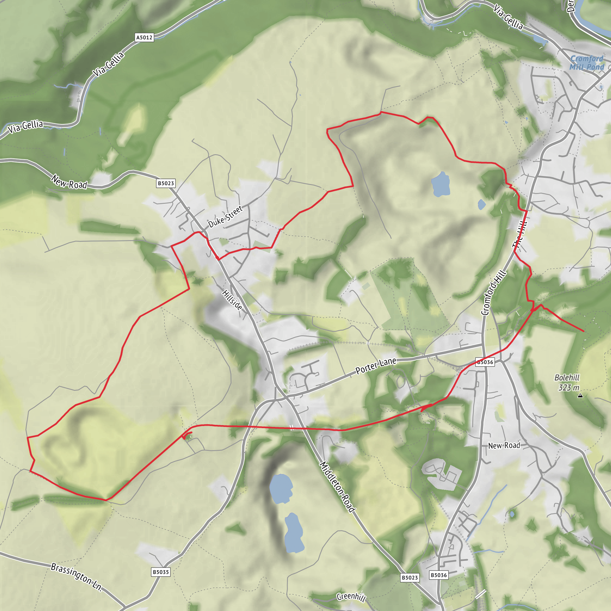 Middleton Top - Black Rocks Loop mobile static map