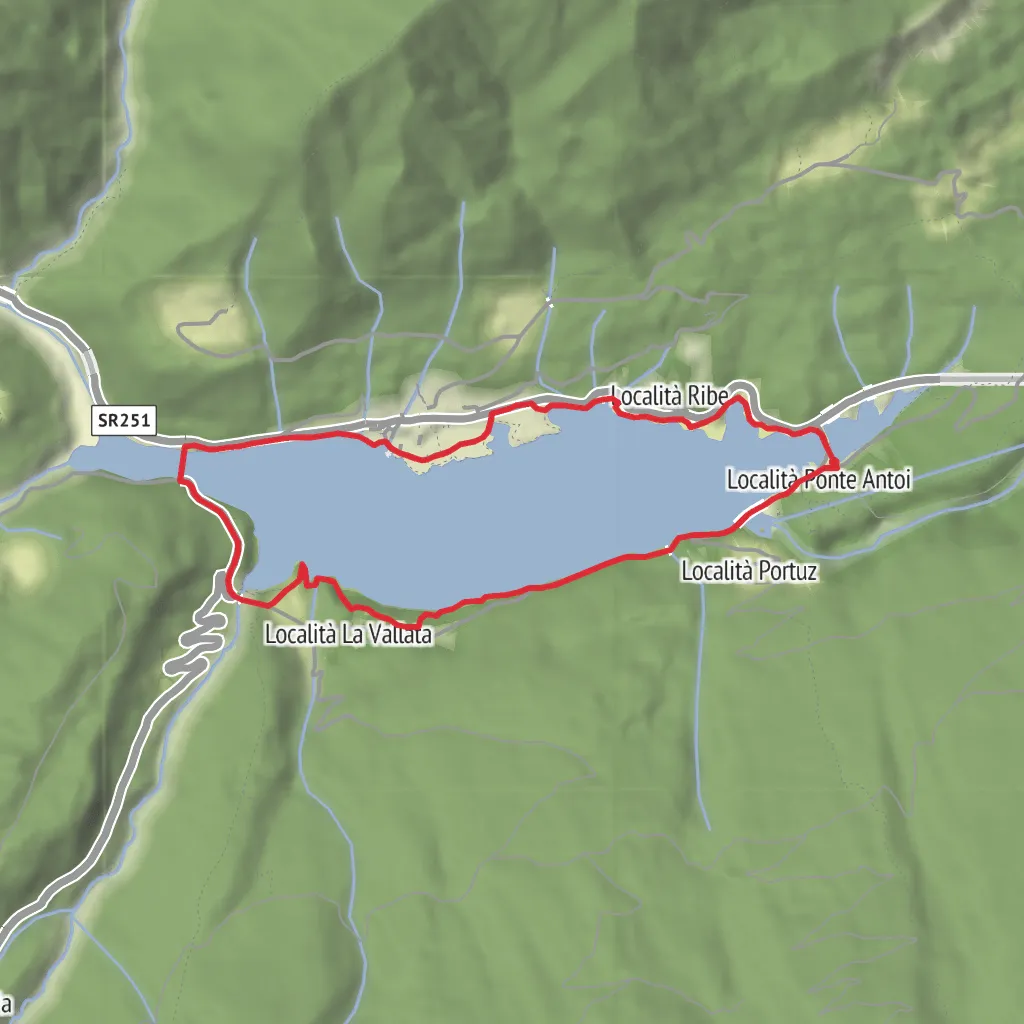 Lago di Barcis mobile static map