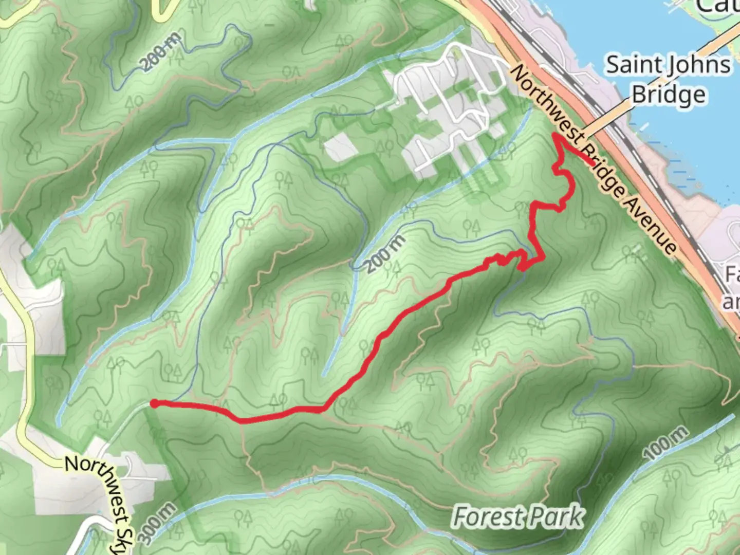 An image depicting the trail Northwest Firelane 7 Road and Ridge Trail and its surrounding area.