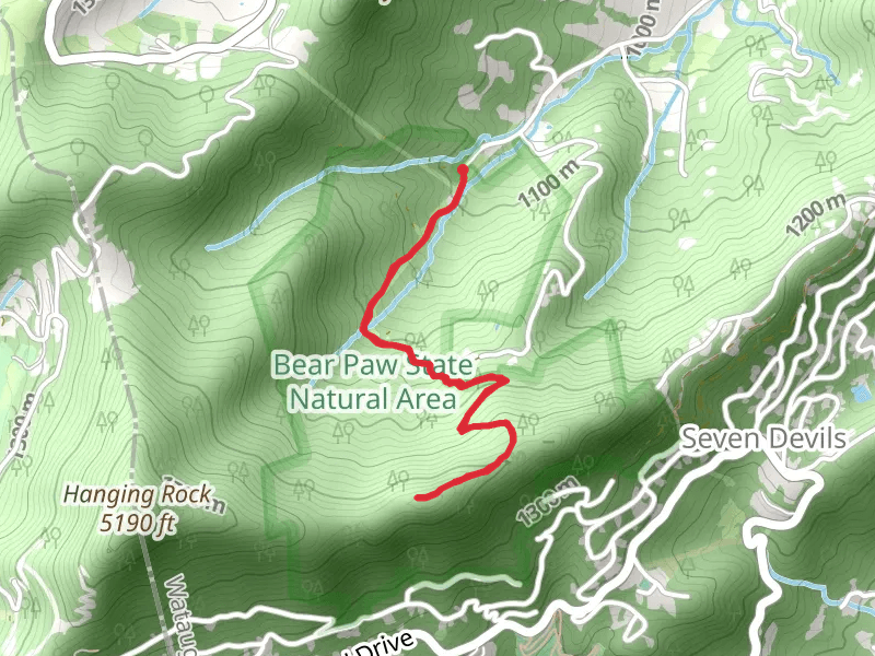 Hanging Rock Ridge via Dutch Creek Road