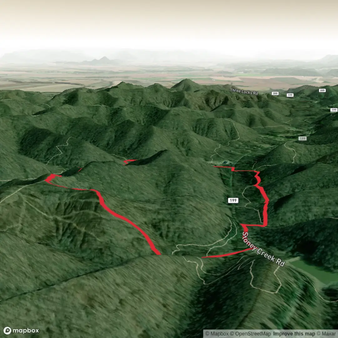 An image depicting the trail Caldwell Lake via Caldwell Trail and Buckeye Trail and its surrounding area.