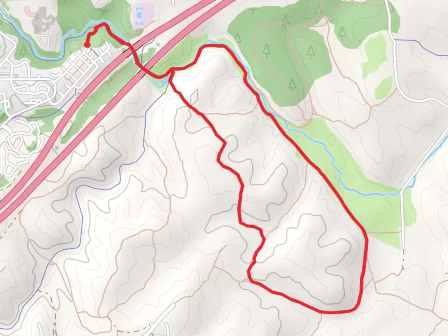 An image depicting the trail Rio de Flag - Arizona Trail and its surrounding area.
