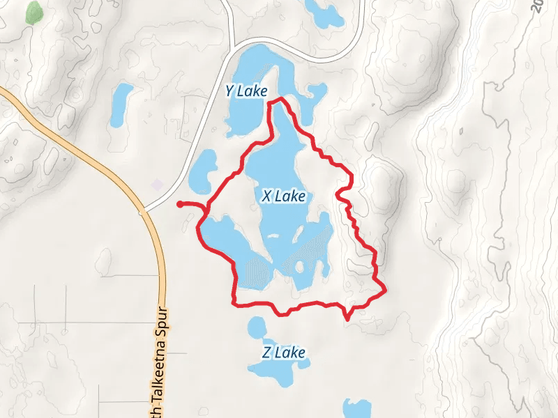 Talkeetna Lakes - X Lake Loop