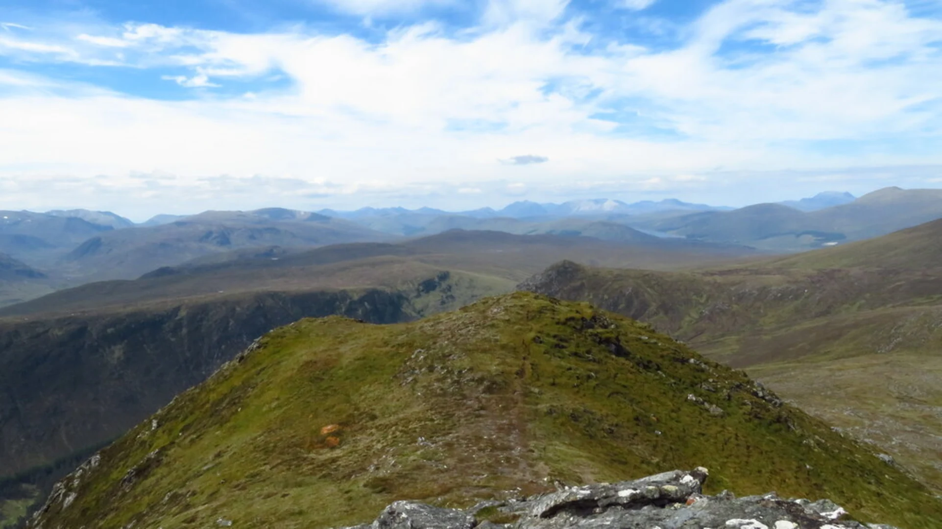 An image depicting the trail Meallan nan Uan and its surrounding area.